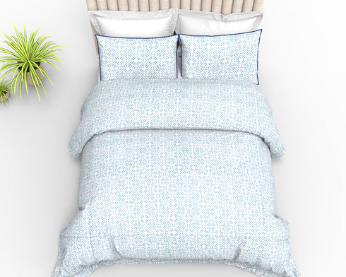 Asher Kingsize Bedsheet With 2 Lace Trim Pillow Cover -17A